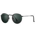 Rairan Retro Round Crystal Lens Sunglasses – Gun Black | Urban Concept